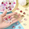 80Pcs 8 Colors Electroplate Transparent Glass Beads EGLA-YW0005-66-3