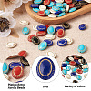 BEADTHOVEN 100Pcs 5 Colors Plating Retro Acrylic Beads PACR-BT0001-01-4