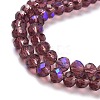 Electroplate Glass Beads Strands EGLA-A034-T4mm-L14-3