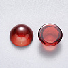 Transparent Spray Painted Glass Cabochons GLAA-S190-013C-G05-2