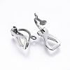 Tarnish Resistant 304 Stainless Steel Clip-on Earring Findings STAS-E437-36P-2