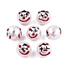 Halloween Opaque ABS Plastic Imitation Pearl Enamel Beads KY-G020-01K-3