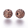 Tibetan Style Zinc Alloy Beads PALLOY-L230-01R-NR-2