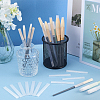 200Pcs PE Makeup Brush Protector Reusable Expandable Mesh Cover MRMJ-GF0001-51A-4