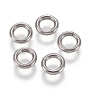 304 Stainless Steel Soldered Closed Jump Rings STAS-E482-15A-2