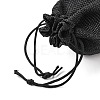 Polyester Imitation Burlap Packing Pouches Drawstring Bags X-ABAG-R005-14x10-09-3