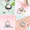 4Pcs 2 Style Alloy Glass Crystal Rhinestone Pendants PALLOY-TA0002-36D-18