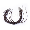 Trendy Braided Imitation Leather Necklace Making NJEW-S105-002-2