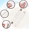4Pcs 304 Stainless Steel & Brass Brooches JEWB-CP00001-6