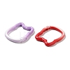 Spray Painted Alloy Spring Gate Rings FIND-M008-02-2