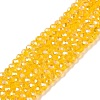 Electroplate Glass Beads Strands EGLA-A044-T2mm-B05-1