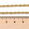 304 Stainless Steel Rope Chain Necklaces NJEW-F226-03G-05-3