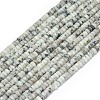 Natural Sesame Jasper/Kiwi Jasper Beads Strands G-P575-B23-4x2mm-2