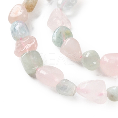 Natural Morganite Beads Strands G-P497-01C-57-1