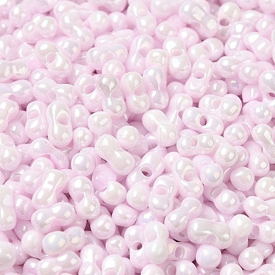 Opaque Colours Luster Glass Seed Beads SEED-B001-01A-03-1