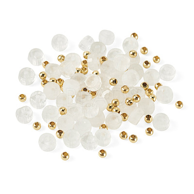 50Pcs Natural Quartz Crystal Beads G-TAD0001-10-1