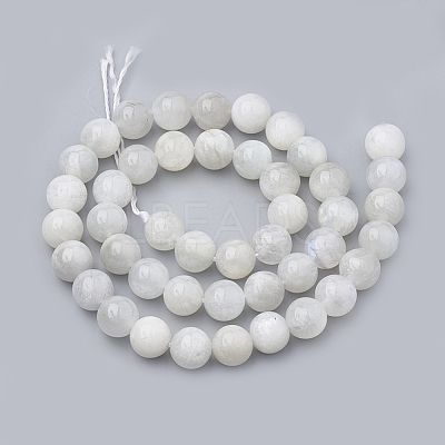 Natural Rainbow Moonstone Beads Strands G-S333-6mm-002-1