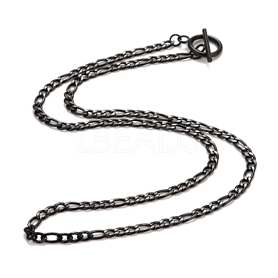 Ion Plating(IP)  304 Stainless Steel Chain Necklaces NJEW-A002-06EB-1