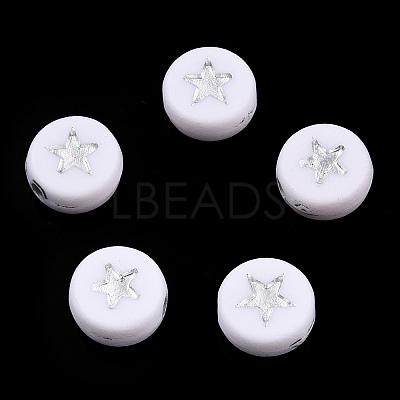 Opaque Acrylic Beads PACR-N006-006A-01B-1