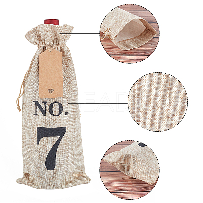 Flax Drawstring Bags ABAG-WH0005-27-1