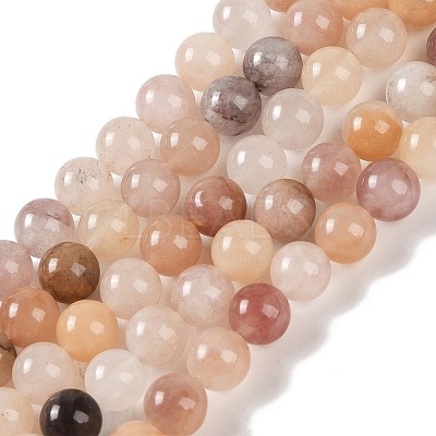 Natural Violet Strawberry Quartz Beads Strands X-G-P530-B02-03-1