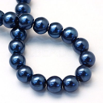 Baking Paint Glass Pearl Bead Strands HY-Q003-3mm-15-1