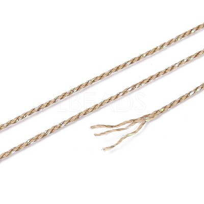 200M 6-Ply Sparkle Polyester Cord with Metallic Thread OCOR-T019-01A-18-1