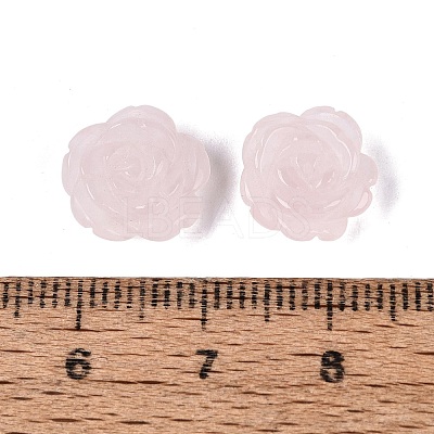 Natural Rose Quartz Carved Beads G-Q601-41C-02-1