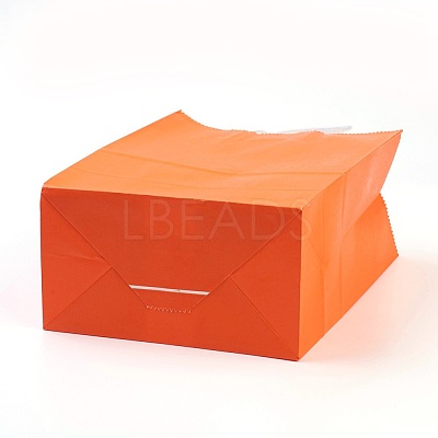 Pure Color Kraft Paper Bags AJEW-G020-A-08-1