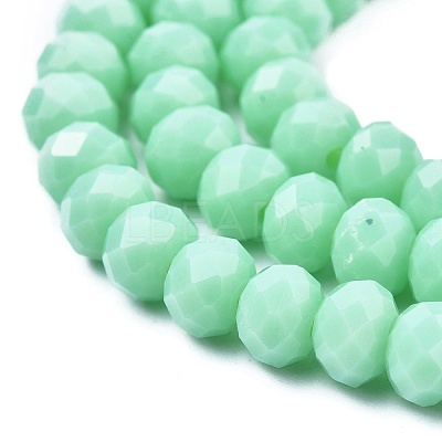 Opaque Solid Color Glass Beads Strands X-EGLA-A034-P10mm-D14-1