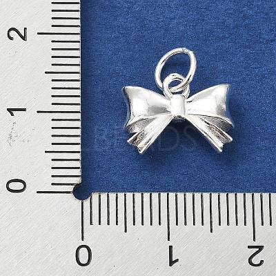 925 Sterling Silver Bowknot Charms STER-M119-05A-S-1