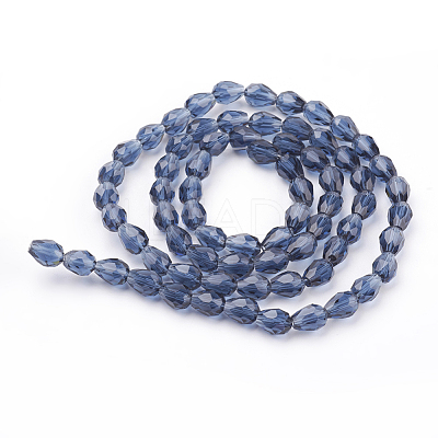 Glass Beads Strands GC890Y-1