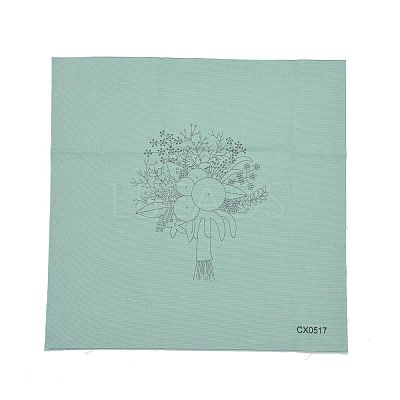 DIY Bouquet Pattern Embroidery Kit DIY-O021-14A-1