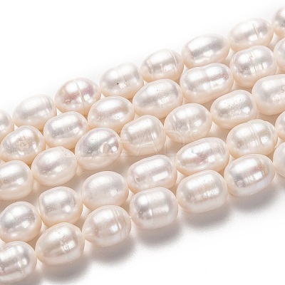 Natural Cultured Freshwater Pearl Beads Strands PEAR-L033-88-01-1