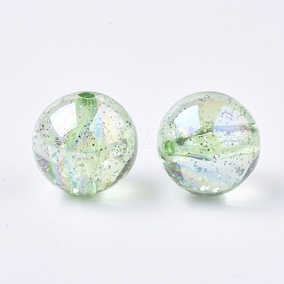 Transparent Acrylic Beads TACR-T006-01A-10-1