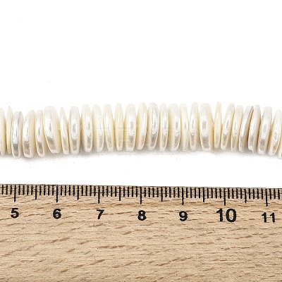 Electroplated Shell Pearl Beads Strands BSHE-B009-E01-2x11mm-1