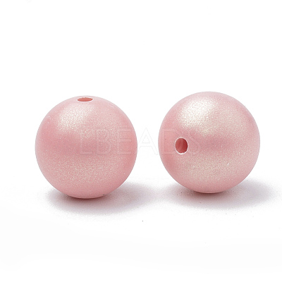 Spray Painted Style Acrylic Beads MACR-T010-10mm-05-1
