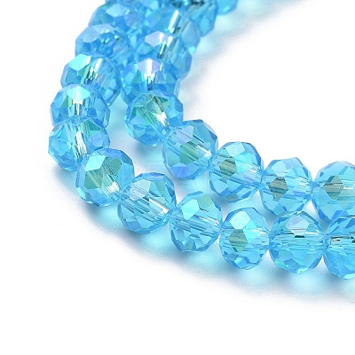 Electroplate Glass Beads Strands LS-EGLA-A034-T8mm-L03-1