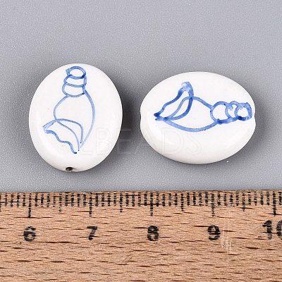 Handmade Porcelain Beads PORC-Q005-12D-1