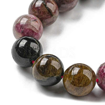 Natural Multicolor Tourmaline Beads strands G-C076-8mm-10-1