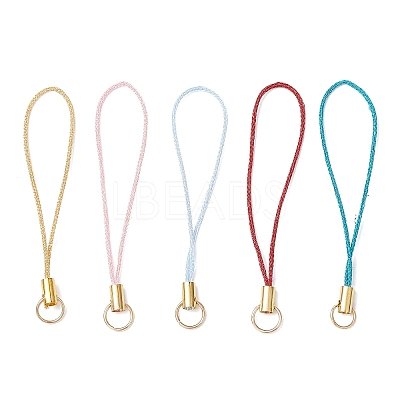 Polyester Metallic Thread for Making Mobile Straps AJEW-JB01374-1