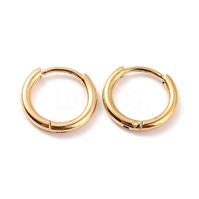 PVD Vacuum Plating 304 Stainless Steel Huggie Hoop Earrings for Women LS-EJEW-F280-07A-G-1