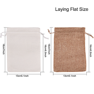 Burlap Packing Pouches Drawstring Bags ABAG-BC0001-08-18x13-1