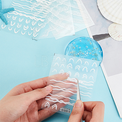 4 Sheets 4 Style 5D Nail Art Stickers STIC-OC0001-04-1