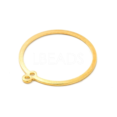 Rack Plating Brass Connector Charms KK-E067-27G-1