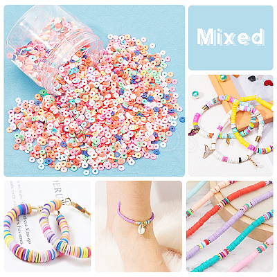 Handmade Polymer Clay Beads CLAY-FH0001-01C-M-1