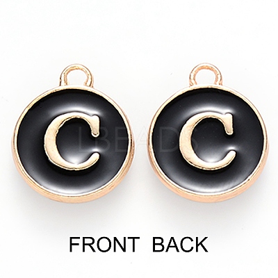 Golden Plated Alloy Charms ENAM-SZ0001-25B-C-1
