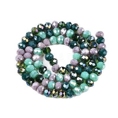 Electroplate Glass Beads Strands GLAA-T023-C16-05-1