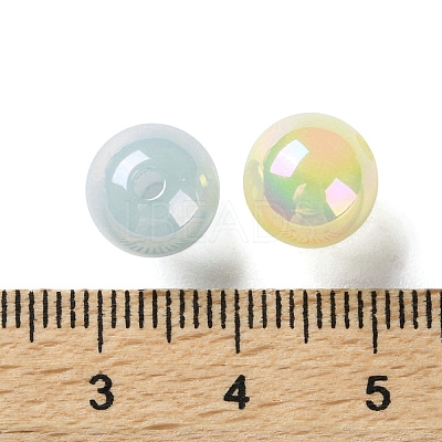 Opaque UV Plating Acrylic Beads PACR-D288-24-1