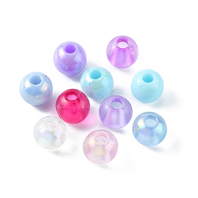 120G 24 Style Transparent & Opaque Acrylic Beads OACR-FS0001-21-1